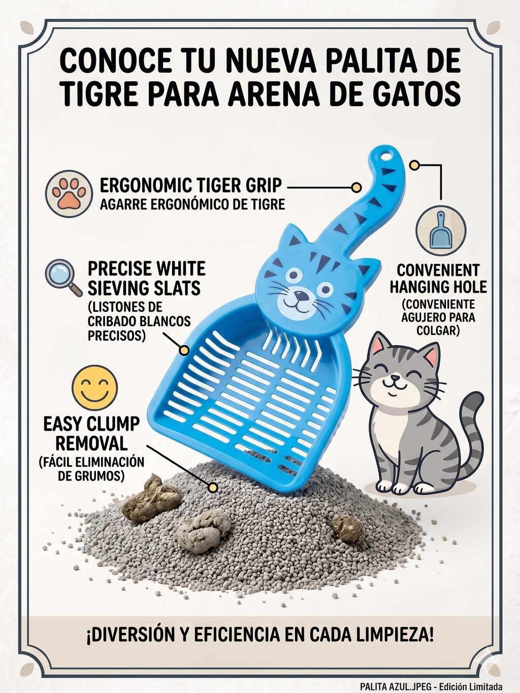 Palitas para tierra de gatos