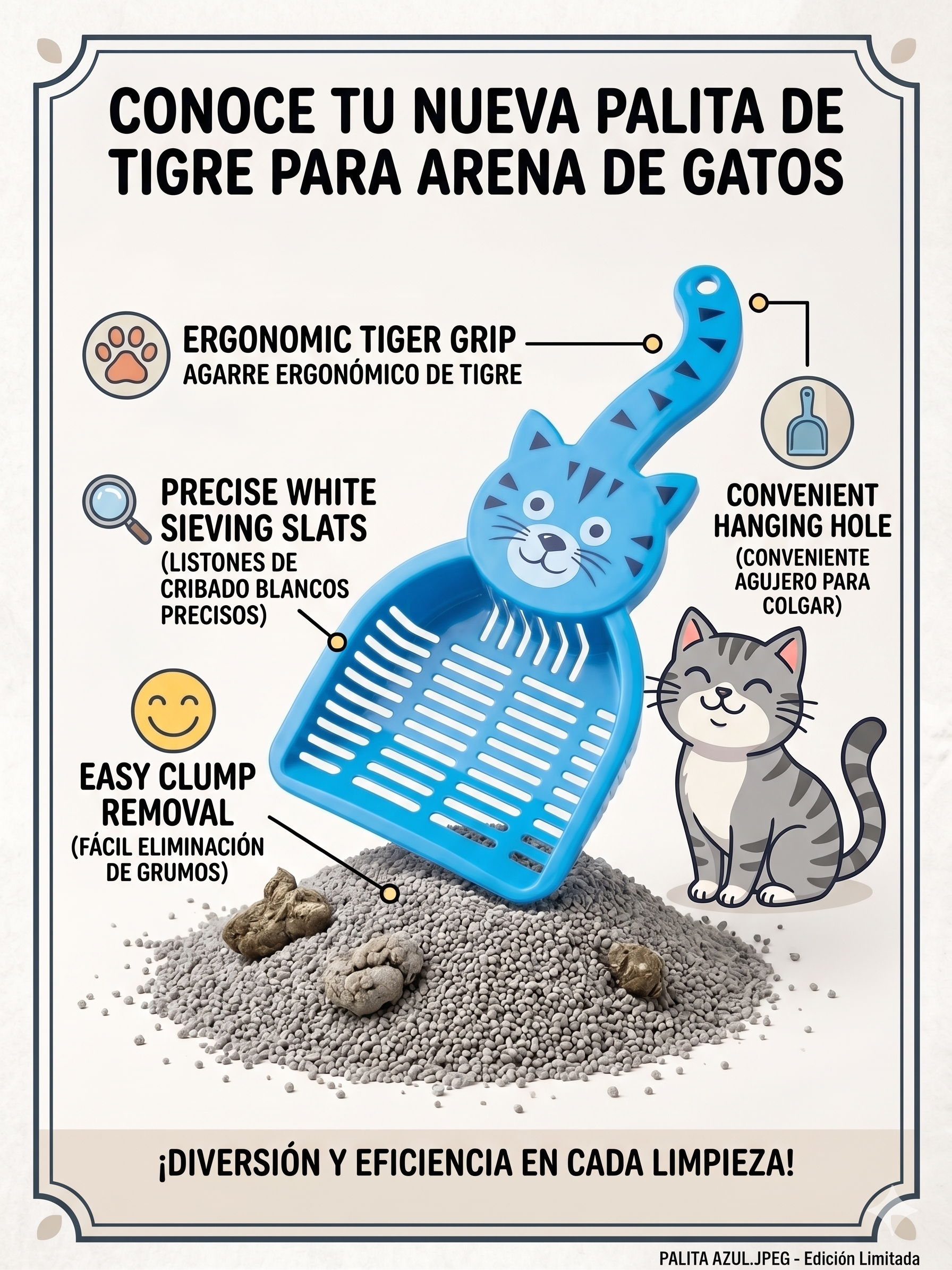 Palitas para tierra de gatos