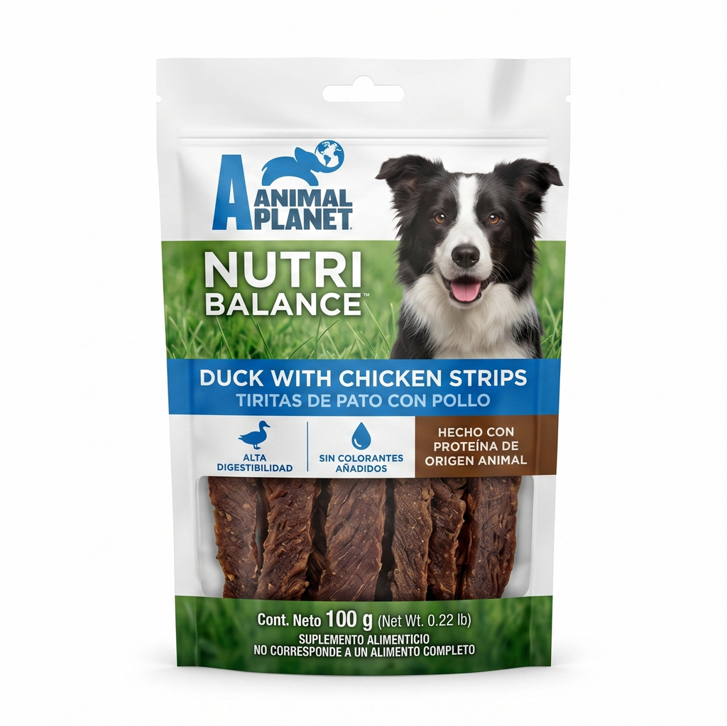 Snack perro sabor pato y pollo