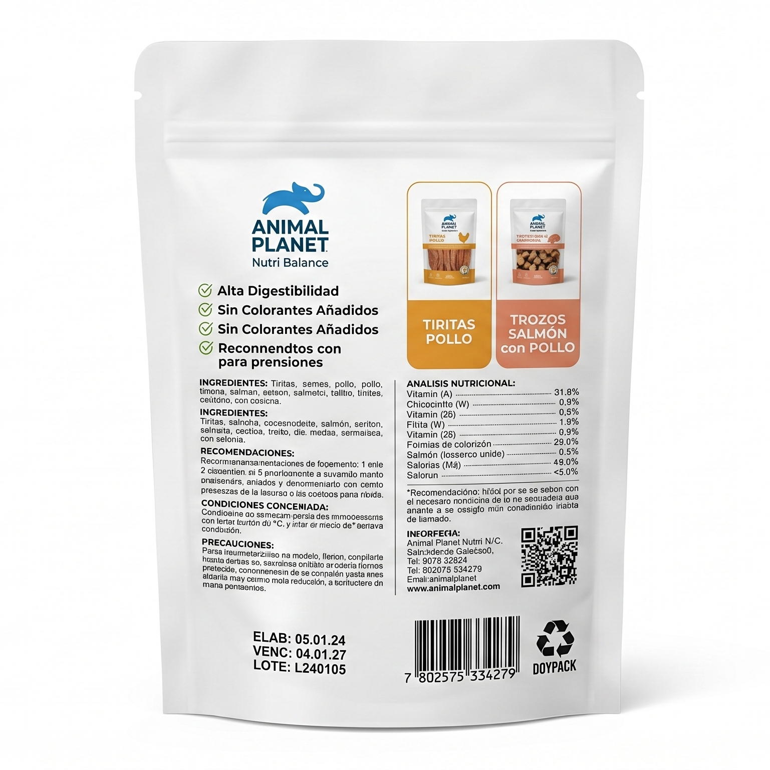 Snack animal planet tiritas de pollo
