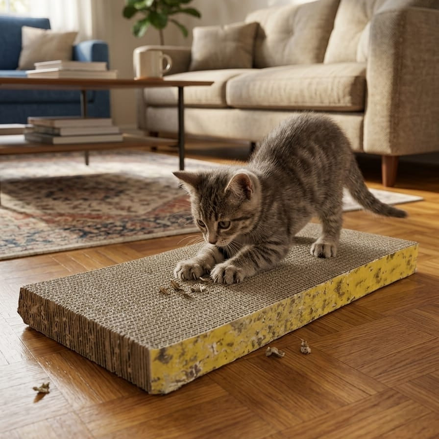 Rascador con catnip